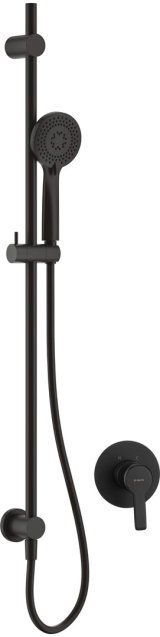 Concealed shower set with rail #1