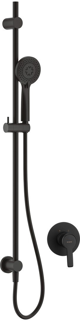 Concealed shower set with rail #1