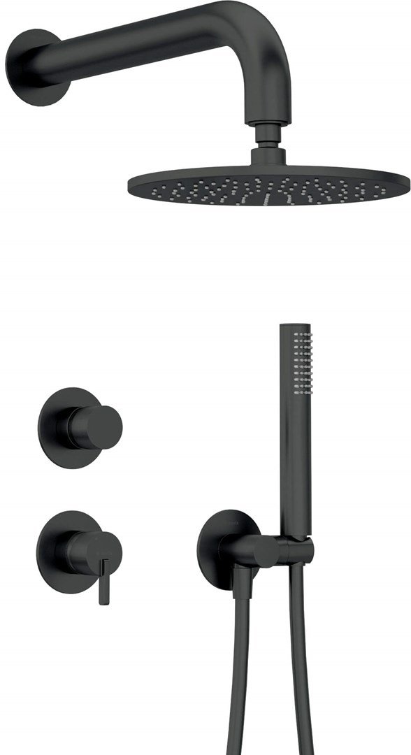 Concealed shower set with overhead shower #1