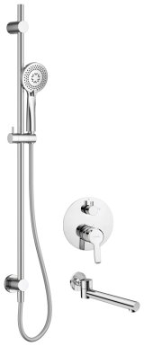 Concealed shower set with bath spout #1