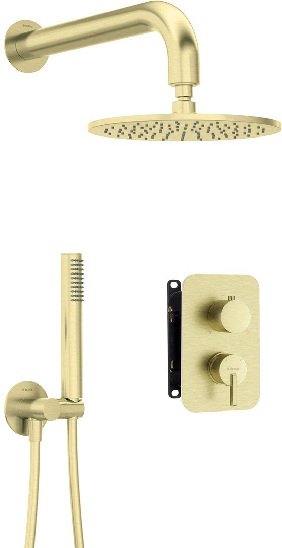 Concealed shower set with mixer box - with overhead shower #1