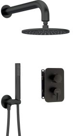 Concealed shower set with mixer box - with overhead shower #1