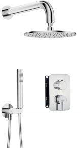 Concealed shower set with mixer box - with overhead shower #1