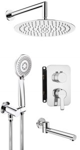 Concealed shower set with bath spout #1