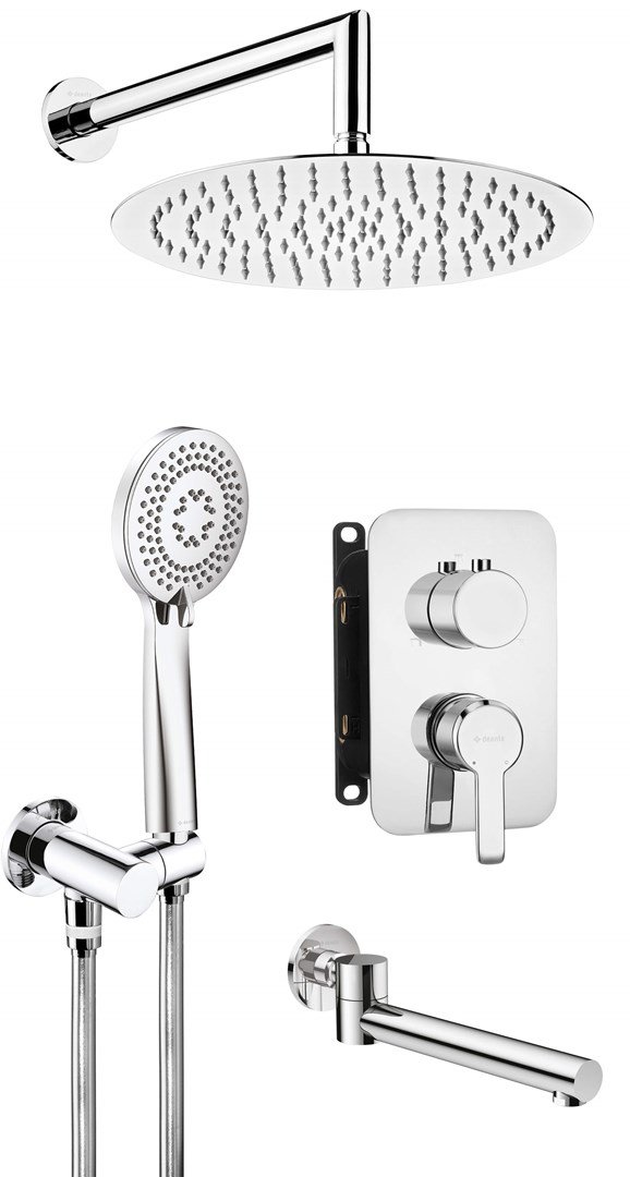 Concealed shower set with bath spout #1