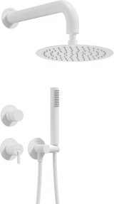 Concealed shower set with overhead shower #1