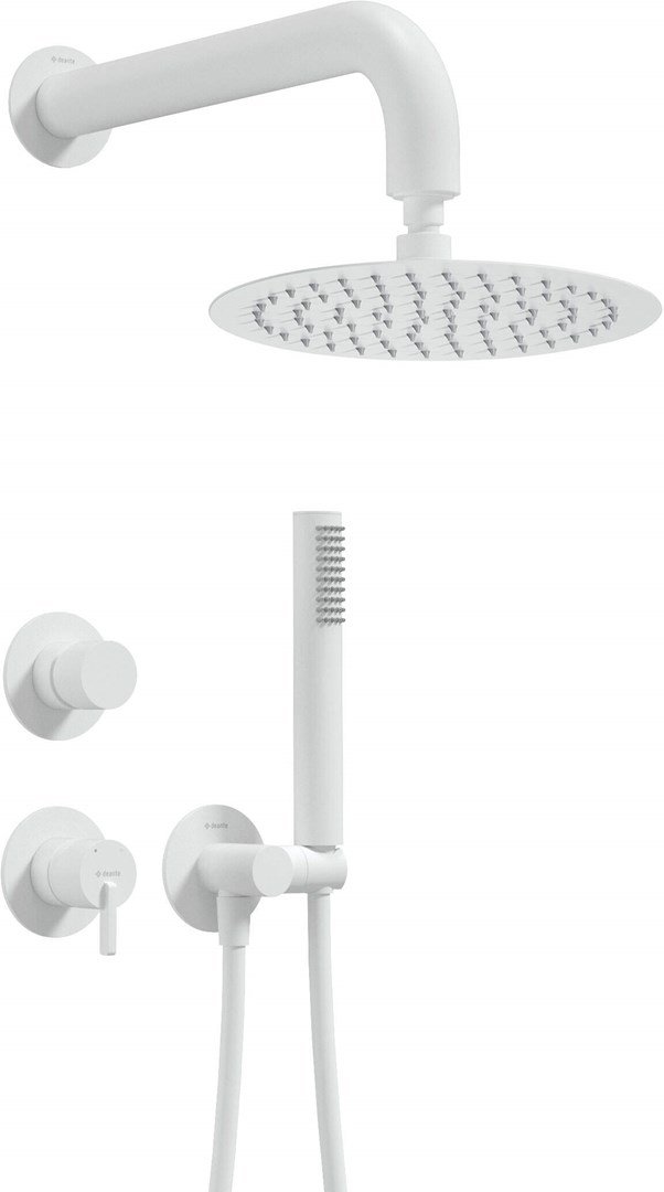Concealed shower set with overhead shower #1