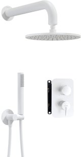 Concealed shower set with mixer box - with overhead shower #1