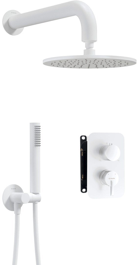 Concealed shower set with mixer box - with overhead shower #1