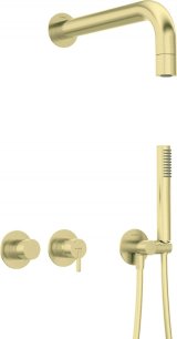 Concealed shower set with hand shower - with horizontal mixer #1
