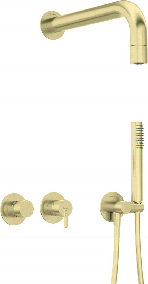 Concealed shower set with hand shower - with horizontal mixer #1