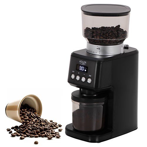 Adler Burr Coffee Grinder | AD 4300 | 180 W | Coffee beans capacity 300 g | Black #1
