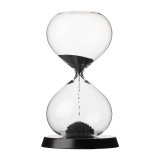 RITUALI DOMESTICI SCORRENDO Hourglass black 13.5 x 23 cm #1