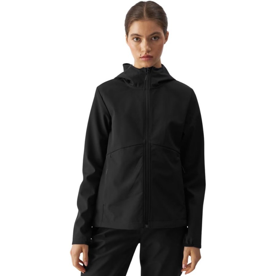 Women's Softshell Jacket 4F F285 Deep Black 4FWAW24TSOFF285 20S L #1