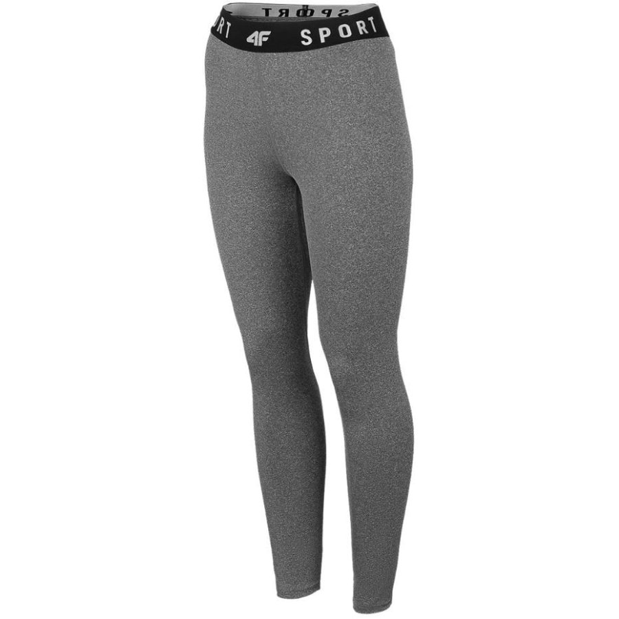Women's functional leggings 4F medium grey melange H4Z22 SPDF351 24M L #1