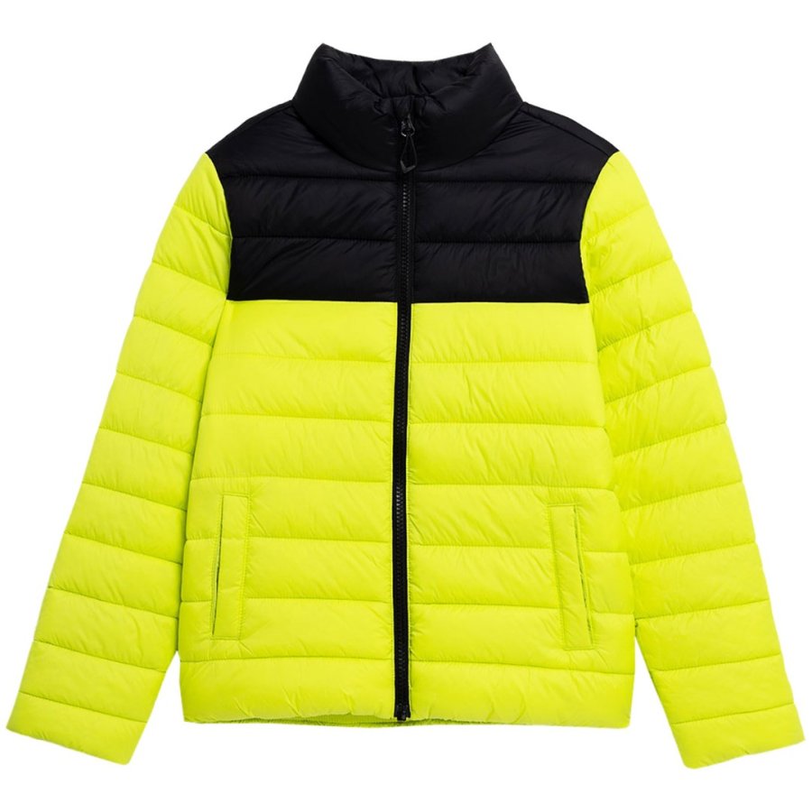 Boys' down jacket 4F juicy green 4FJSS23TDJAM077 45S 122cm #1