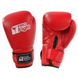 Profight PVC Boxing Gloves Red 12 #1