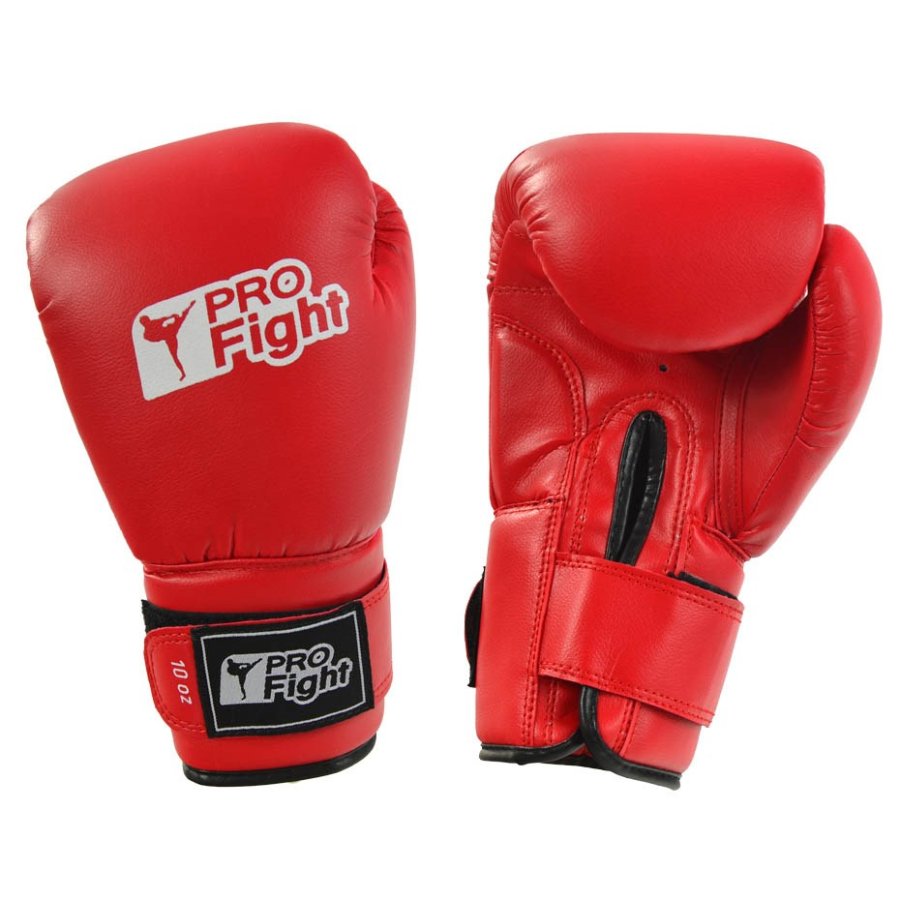 Profight PVC Boxing Gloves Red 12 #1