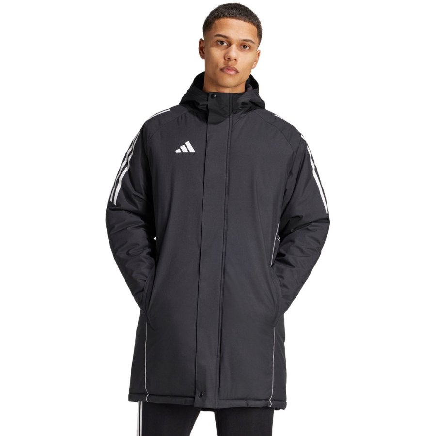 adidas Tiro 24 Stadium Parka Men's Jacket Black-White IJ7391 XL #1