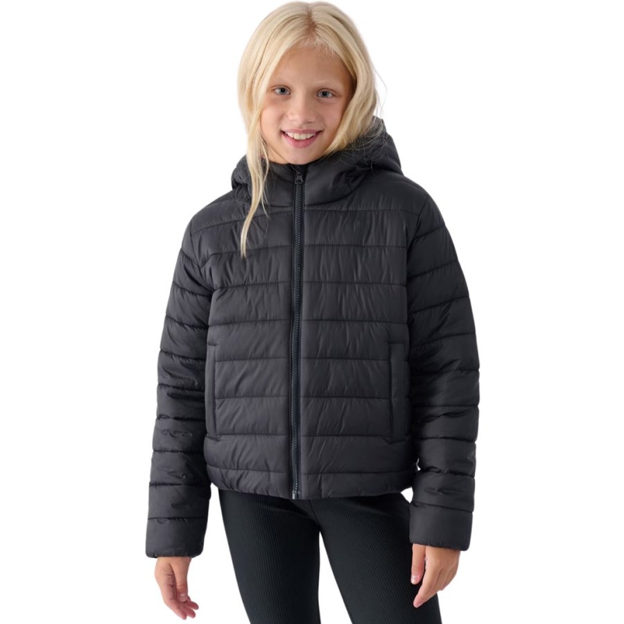Down jacket for girls 4F F449 deep black 4FJWAW24TDJAF449 20S 164cm #1
