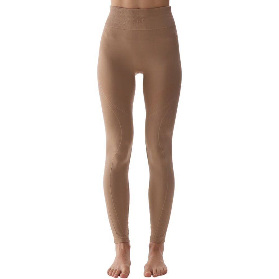 Women's thermoactive leggings 4F F157 light brown 4FWAW24USEAF157 82S M/L #1