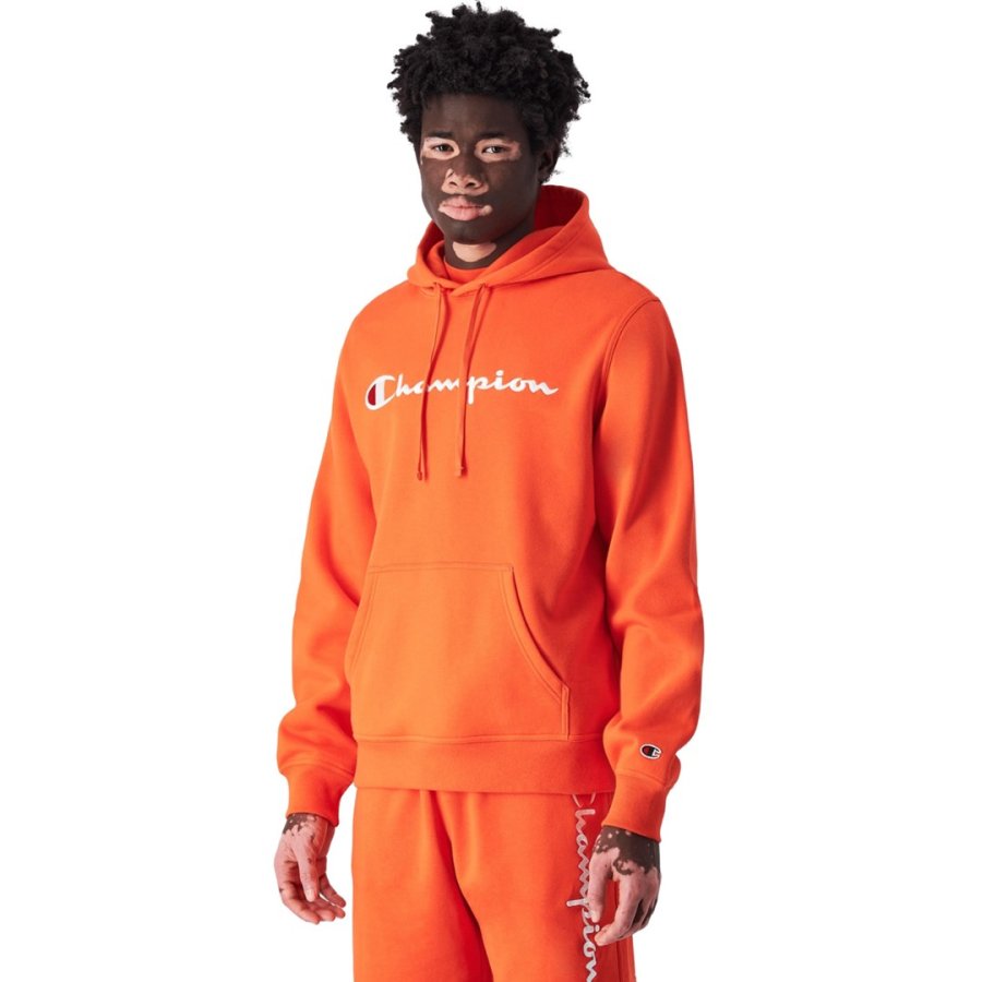 Men's Champion Hooded Sweatshirt orange 220253 OS014 S #1