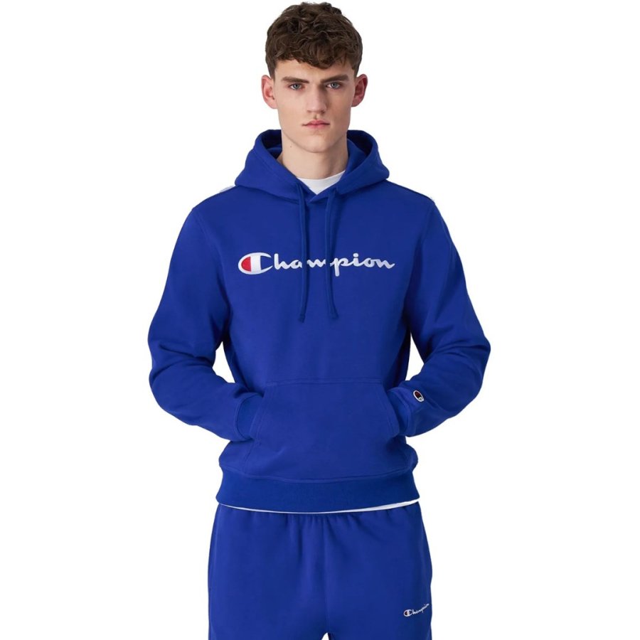 Men's Champion Hooded Sweatshirt Blue 220253 BS008 M #1