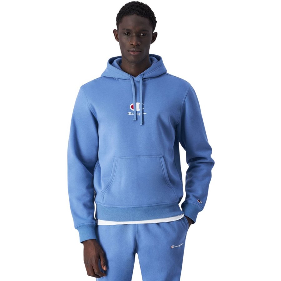 Men's Champion Hooded Sweatshirt Blue 220268 BS099 M #1