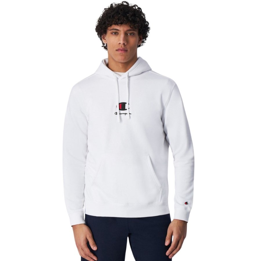 Men's Champion Hooded Sweatshirt white 220268 WW001 L #1