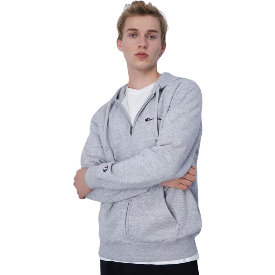 Men's Champion Full Zip Hoodie grey 220260 EM021 L #1