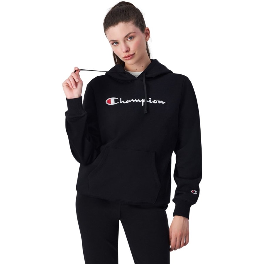 Champion Hooded Women's Sweatshirt Black 117529 KK001 L #1