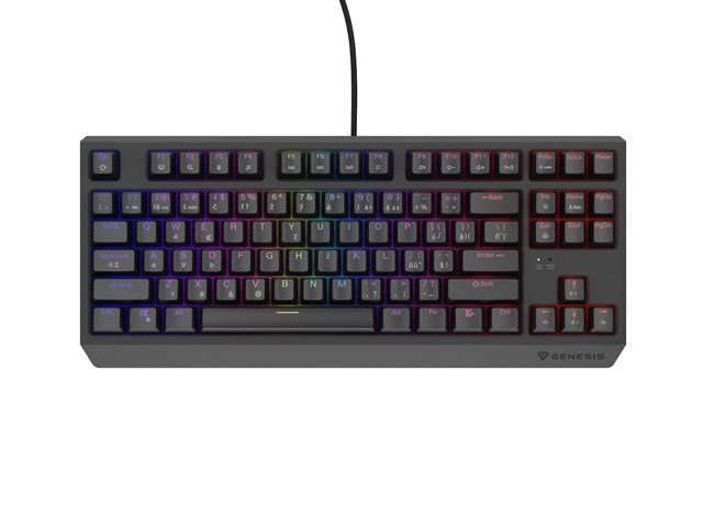 GAMING KEYBOARD GENESIS THOR 230 TKL CZ/SK RGB MECHANICAL OUTEMU RED BLACK HOT SWAP #1