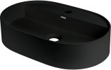 Granite countertop washbasin with a faucet island - oval #1