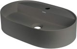 Granite countertop washbasin with a faucet island - oval #1