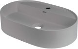 Granite countertop washbasin with a faucet island - oval #1