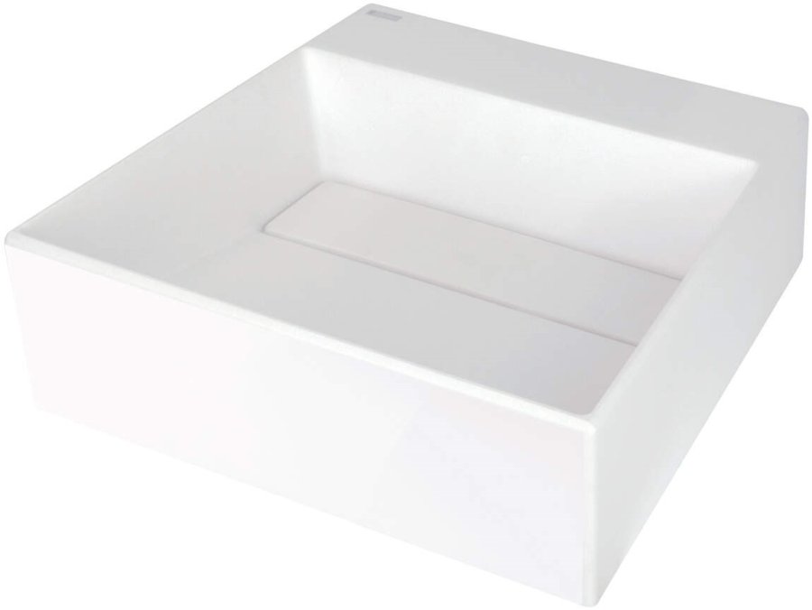 Granite countertop washbasin with a place for a tap - with a grille #1