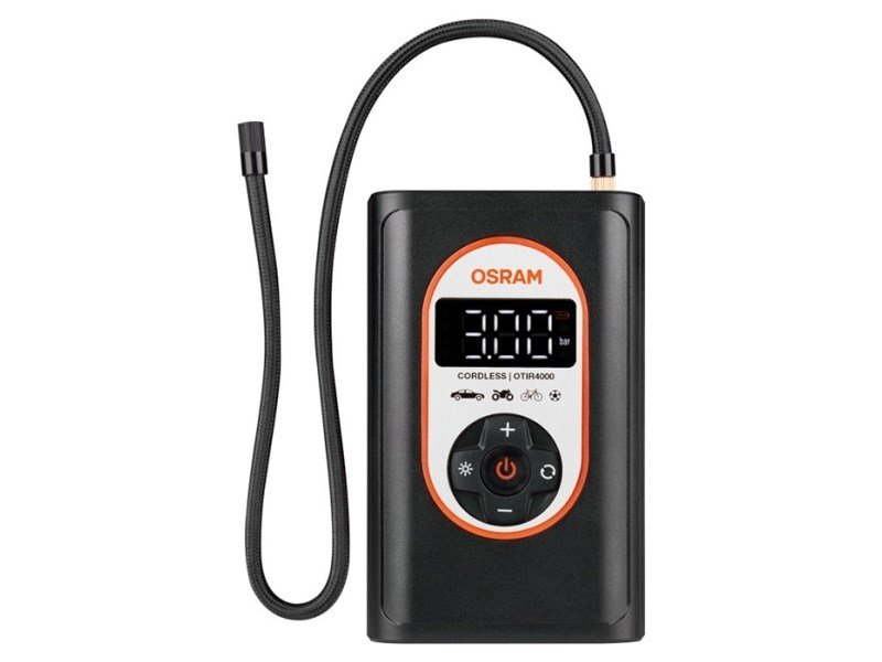 12V Compressor, 8.3bar - Rechargeable Tire Inflator with Digital Backlit Display #1