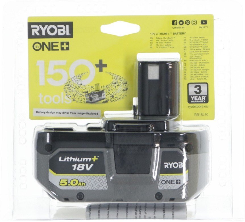 Ryobi RB18L50 Batteri 18 V 5,0 Ah Lithium+ One+ #2