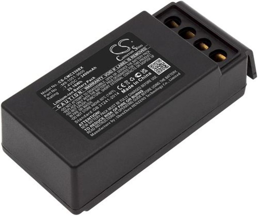 Battery for Cavotec MC3300, 7.4V 3400mAh Li-Ion #1