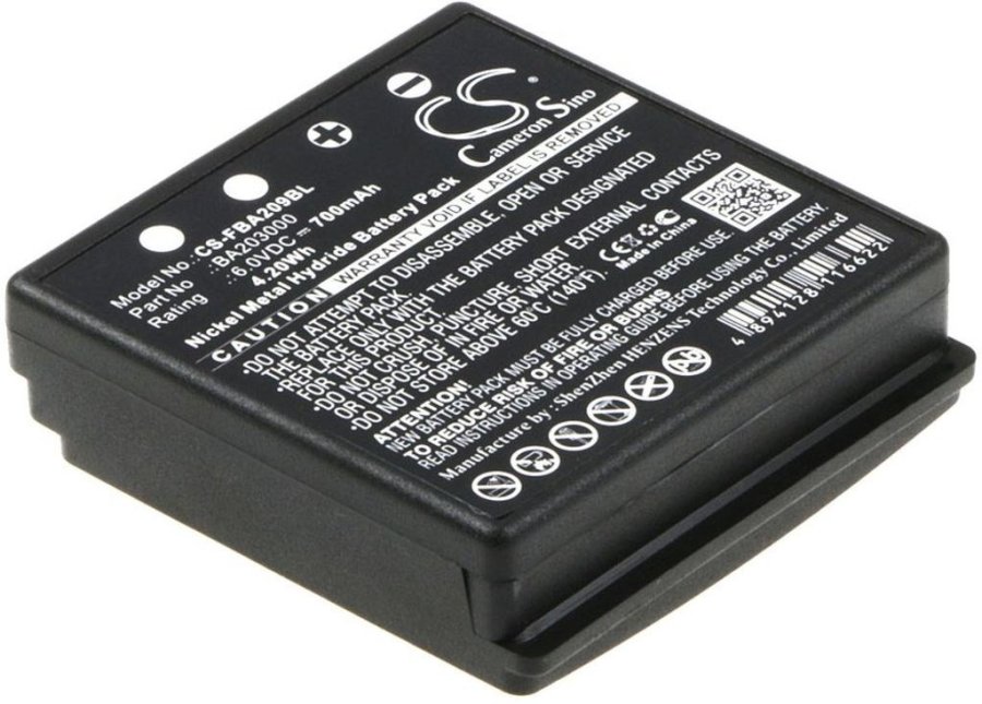 Battery for HBC BA209061 6V700mAh FUB9 replacement #1