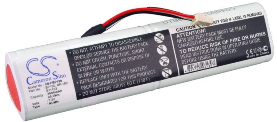 Battery for Fluke BP-190 7.2V 3600mAh NiMh #1