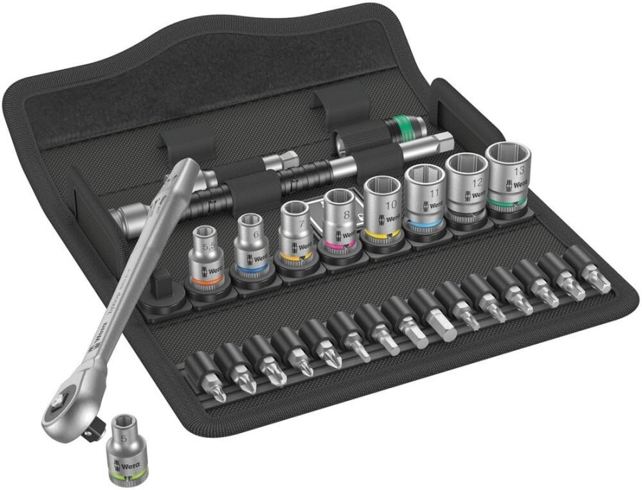WERA 8100 SA 7 Zyklop Metal ratchet set push-through square #2
