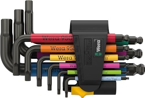 Wera 950/9 Hex-Plus Multicolour Imperial 3 angle wrench set #2