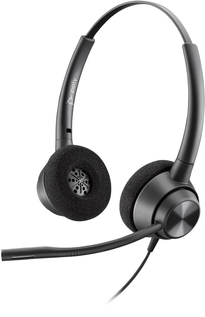 HP Poly EncorePro 320 med Quick Disconnect Binaural Headset TAA #2