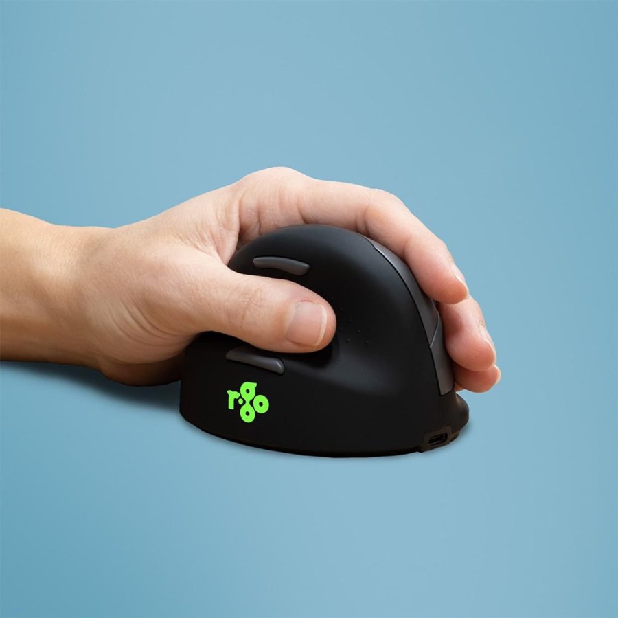 R-Go Tools R-Go HE Mouse, Ergonomisk mus, Medium (165-195mm), Venstre, Trdls #2