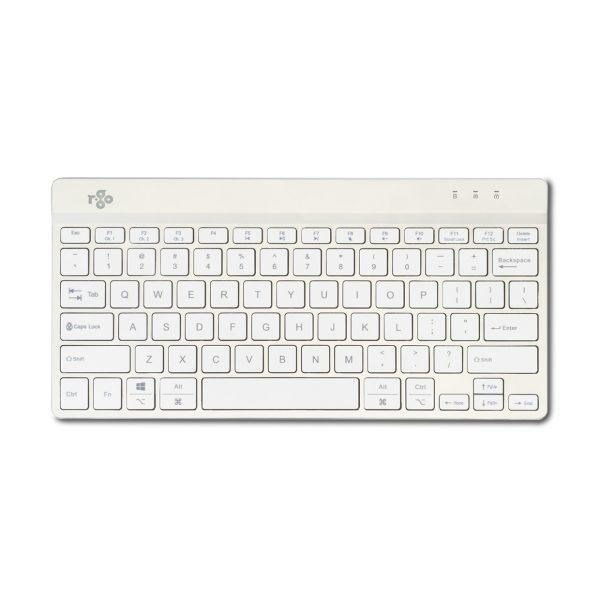 R-Go Tools RGOCOUSWLWH tastatur Kontor Bluetooth QWERTY US engelsk Hvid #2