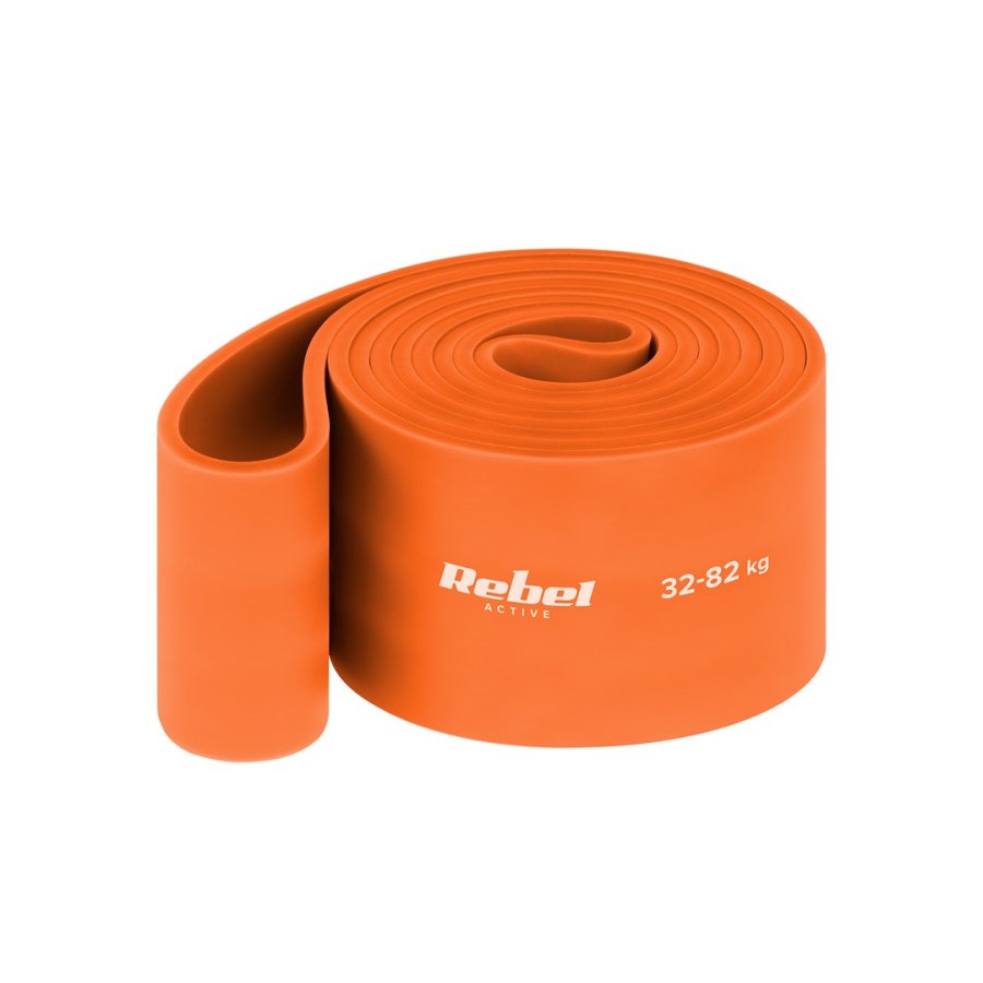 Latex Exercise Band - Power Band PL-7, orange 32-82 kg REBEL ACTIVE #1
