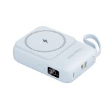 Kruger&Matz 10000 mAh Mag Safe Induction Power Bank with Cable Blue #1