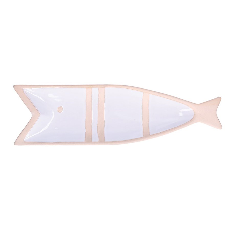 RITUALI DOMESTICI PELAGICOILLOGICO Plate Fish White 38.5 x 11 x 3 cm #1