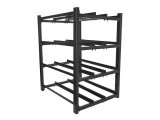 Lanberg battery rack for UPS 830x650 3 rows 4 levels (12 shelves) black Lanberg (flat pack) #1